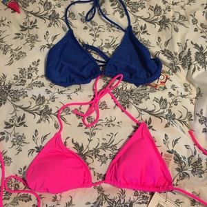 NWT 2 OP swim suit tops-size large
